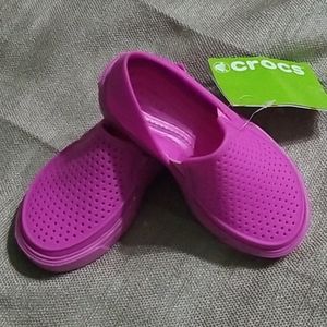 Crocs Childs Citilane Roka Vibrant Pink Sz 9